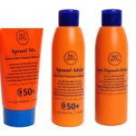 Aptacream SPF50 + αντηλιακή κρέμα προσώπου(75ml) & Aptasol Adulti SPF50 + (125ml) & Aptasol Idratante After sun (125ml)